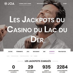 Le même jour, un joueur décroche 2 jackpots progressifs au Casino JOA du Lac du Der