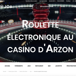 Le Casino JOA d'Argon integre une roulette anglaise électronique dans sa gamme de jeux