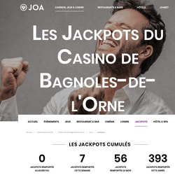 Une joueuse habituée du Casino JOA de Bagnoles de l'Orne décroche un jackpot progressif