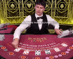 le jeu de blackjack en live Blackjack Party dispo sur Betzino