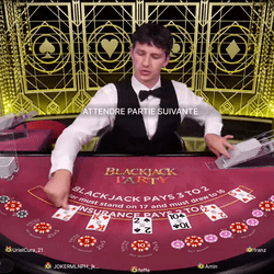 le jeu de blackjack en live Blackjack Party dispo sur Betzino