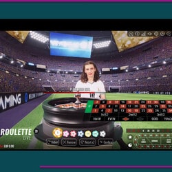 Dealer langsung di meja Roulette Hat-Trick Vivo Gaming