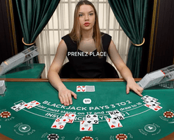 Blackjack en direct avec croupier réel