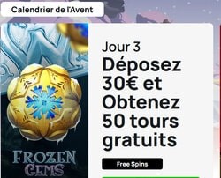 Calendrier de l'Avent 2022 du casino en ligne Millionz