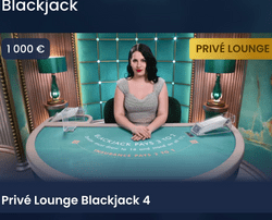 Blackjack privé avec croupier privatif