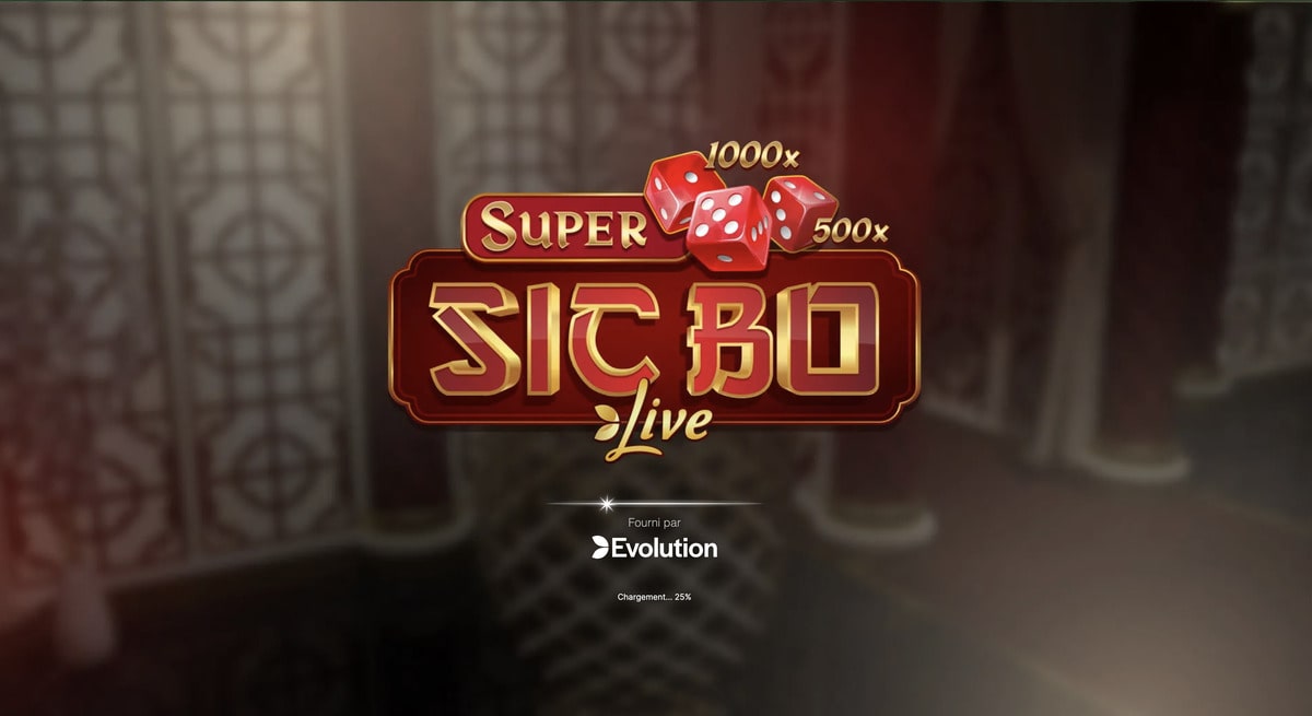 Super Sic Bo du logiciel Evolution