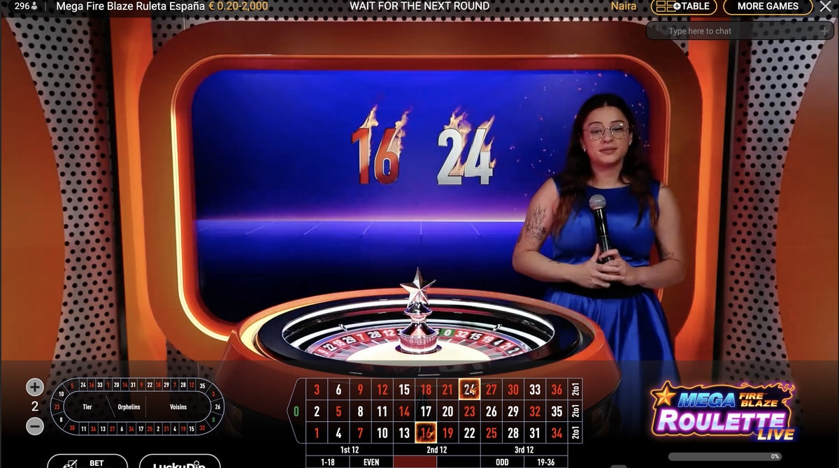 Mega Fire Blaze Ruleta