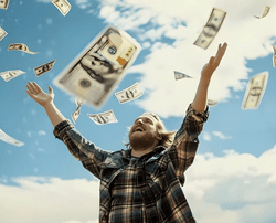 Riche grace a un jackpot
