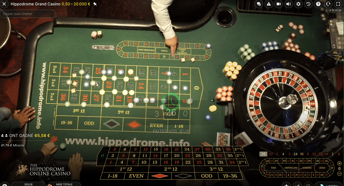 Jetons au Casino Hippodrome de Londres