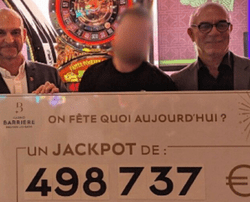 Gagnant du jackpot progressif au Casino d'Enghien-les-Bains