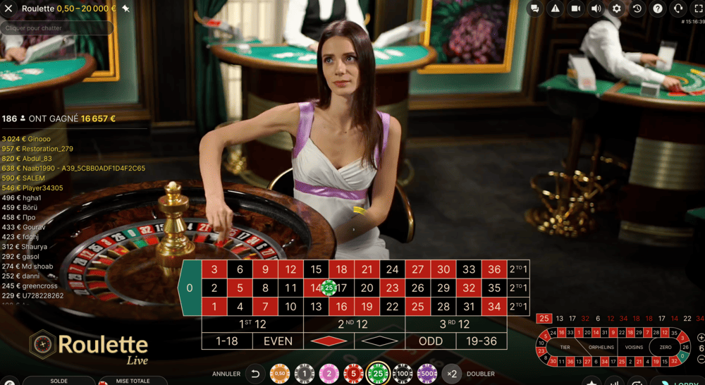 Mise a Cheval a la Roulette