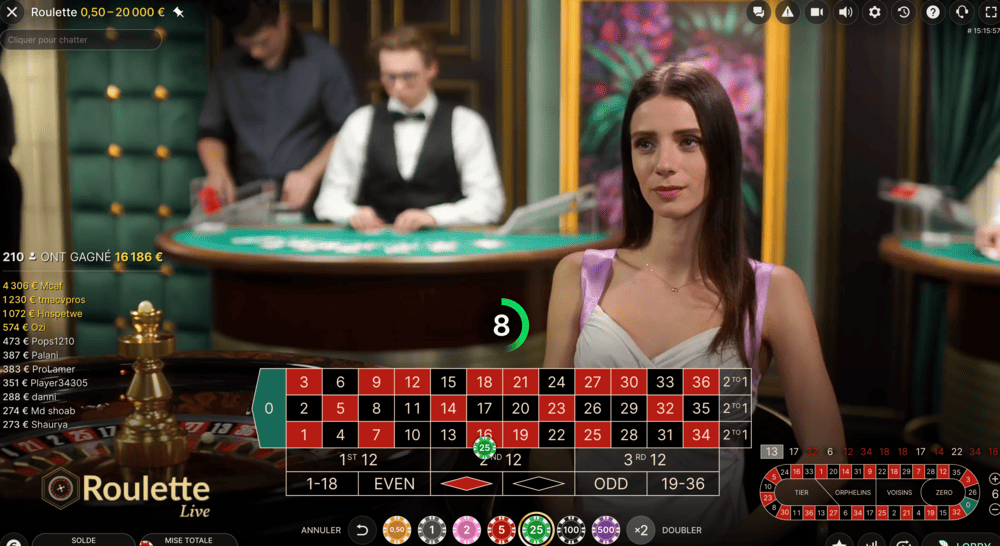 Mise Transversale a la Roulette