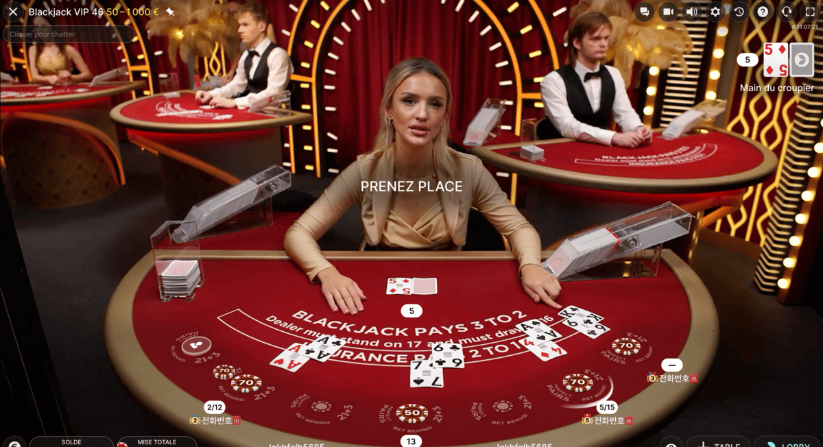 Blackjack VIP pour High Roller