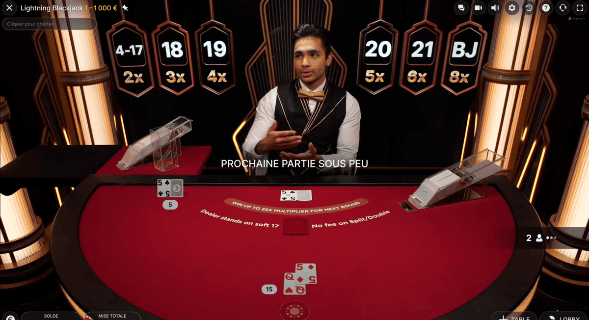 Blackjack Lightning By Evolution