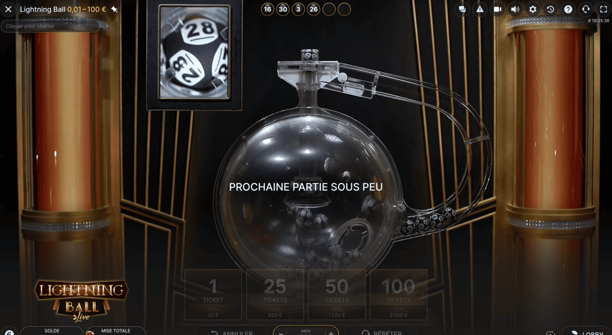 Loterie en ligne Lightning Ball
