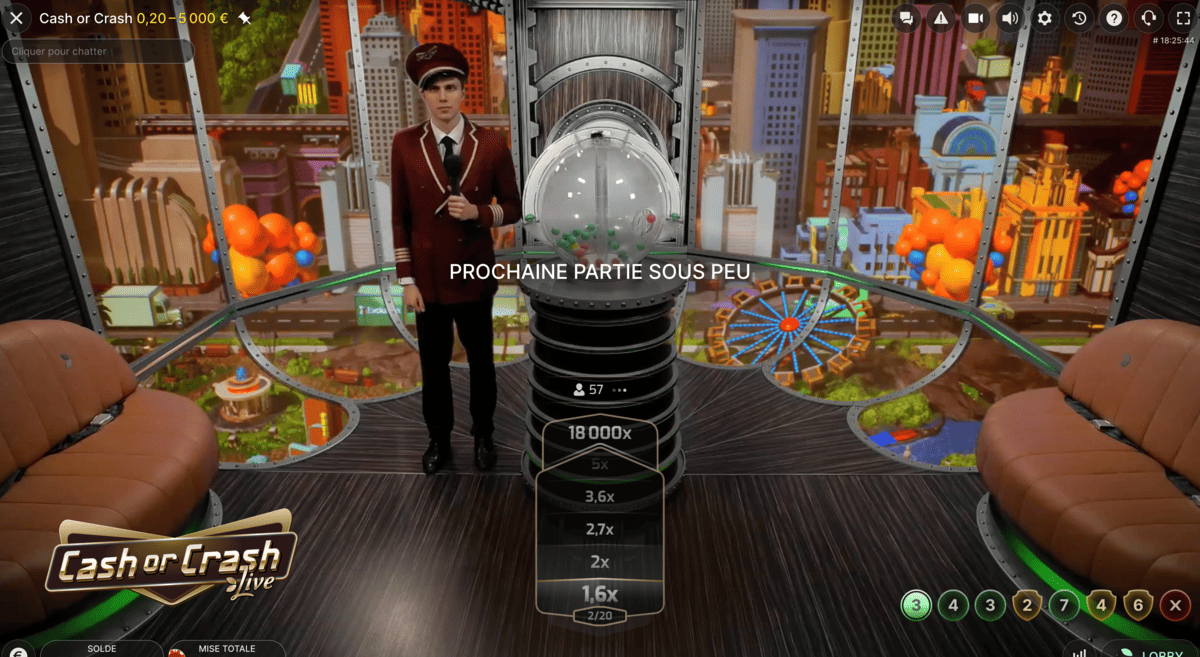 Loterie en ligne Cash & Crash