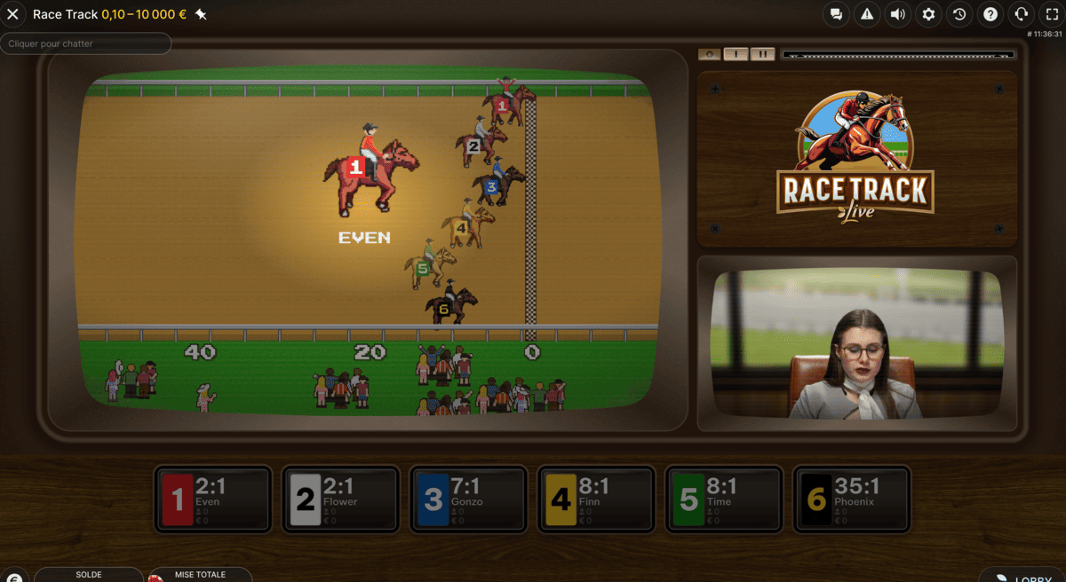 Course de Chevaux en ligne Race Track d'Evolution