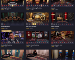 Live Roulettes avec Croupiers en Direct