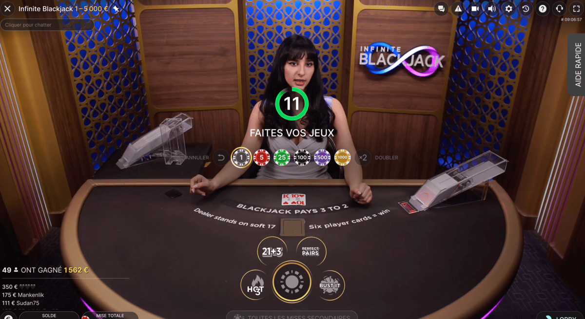 Croupier Infinite Blackjack