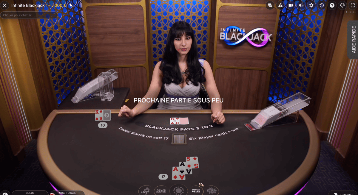 Live Infinite Blackjack