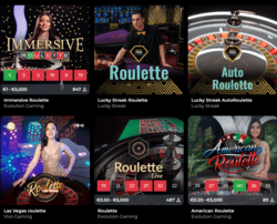 Live Roulettes sur FestivalPlay