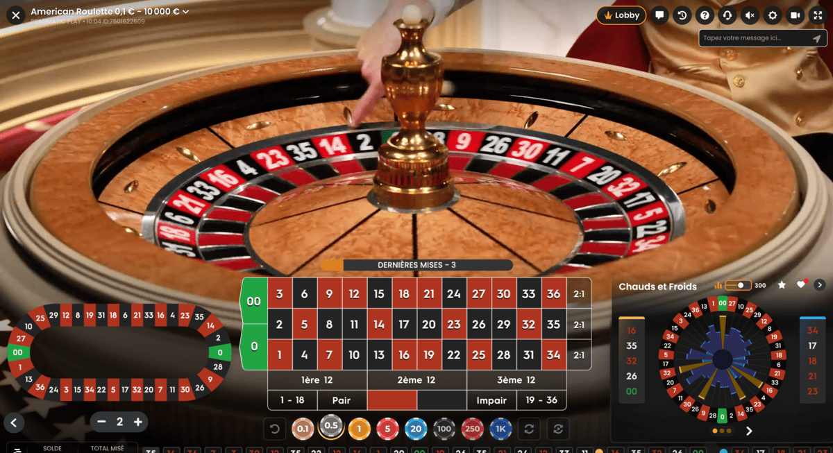 Roue American Roulette PragmaticPlay