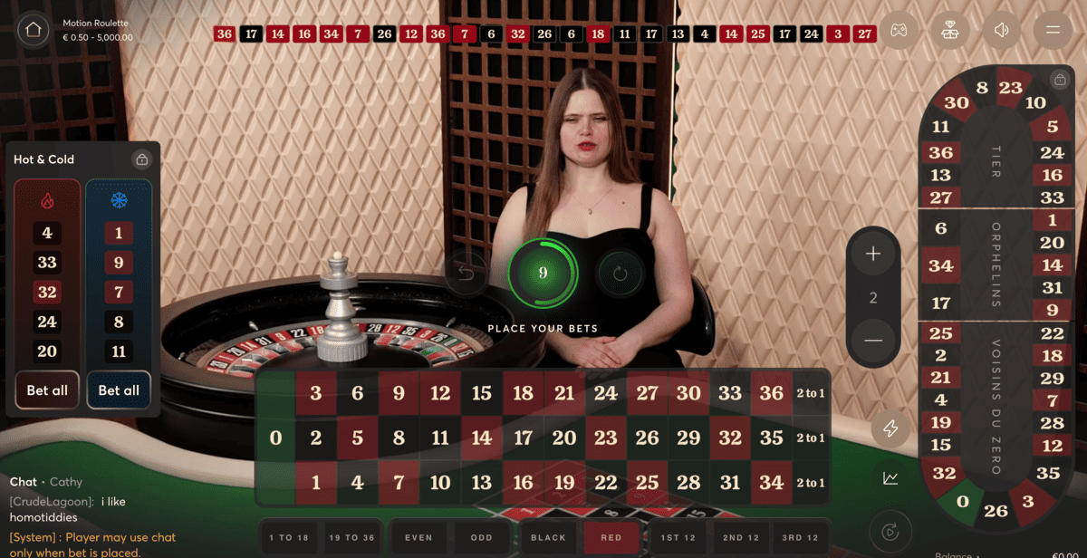 Roulette Slow Motion Roulette en Slow Motion de Bombay Live