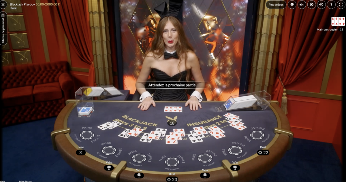 Blackjack Playboy Bunny