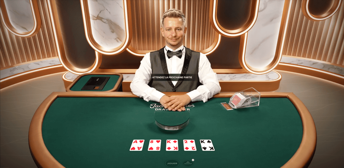 Jacks or Better Draw Poker en live
