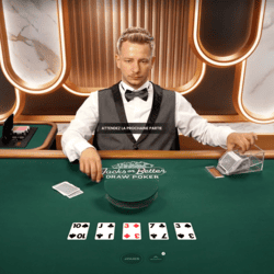 Croupier en live sur Jacks or Better Draw Poker